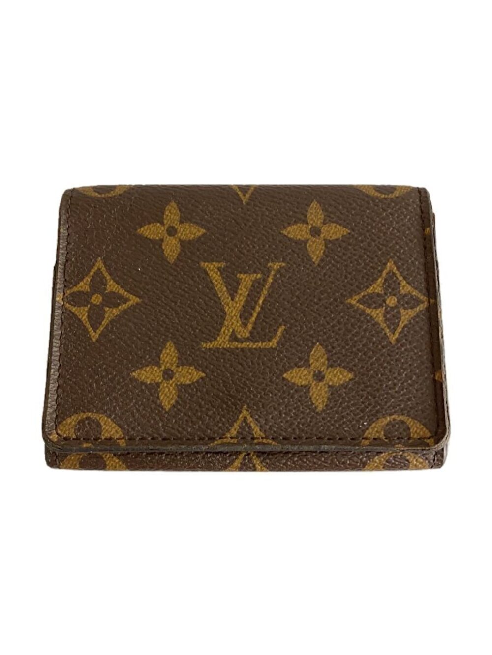 LOUIS VUITTON Envelope Wallet Carte de Visite Monogram Canvas Brown